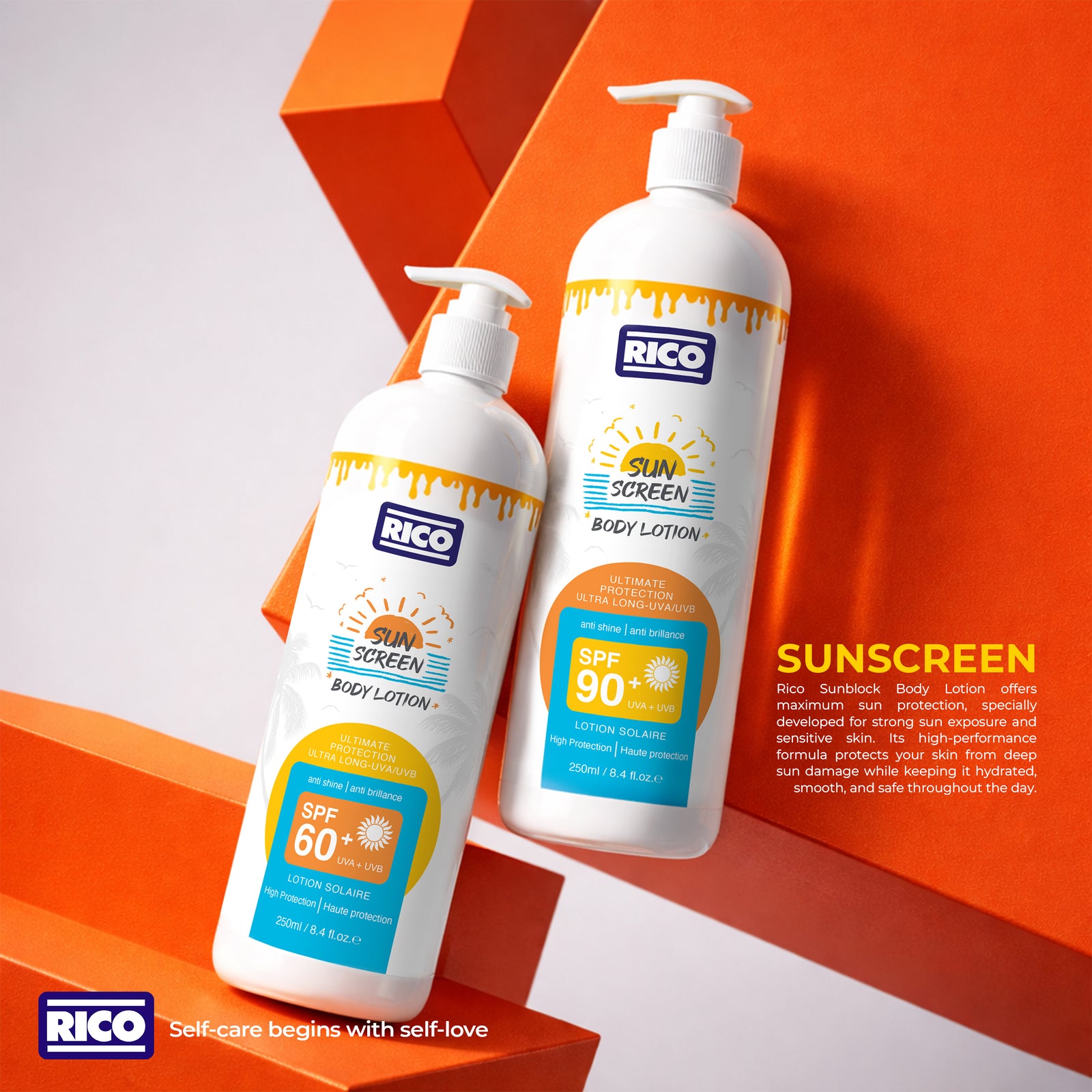 Sunscreen Body Lotion SPF60 250ml visual