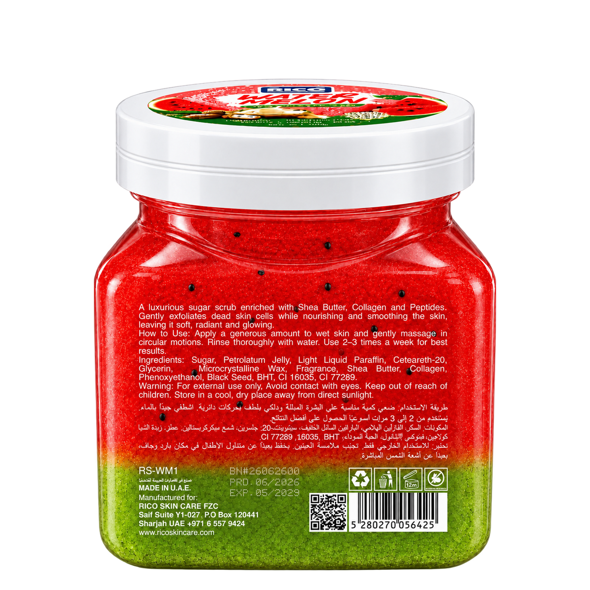 Sugar Body Scrub (Watermelon) 500g